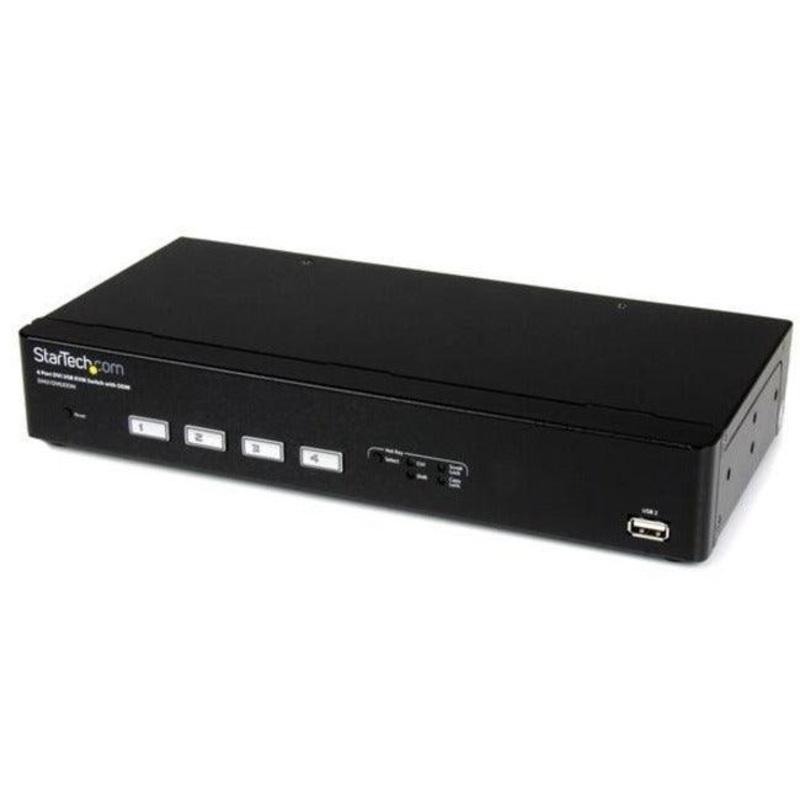 4 Port USB DVI KVM Switch with DDM