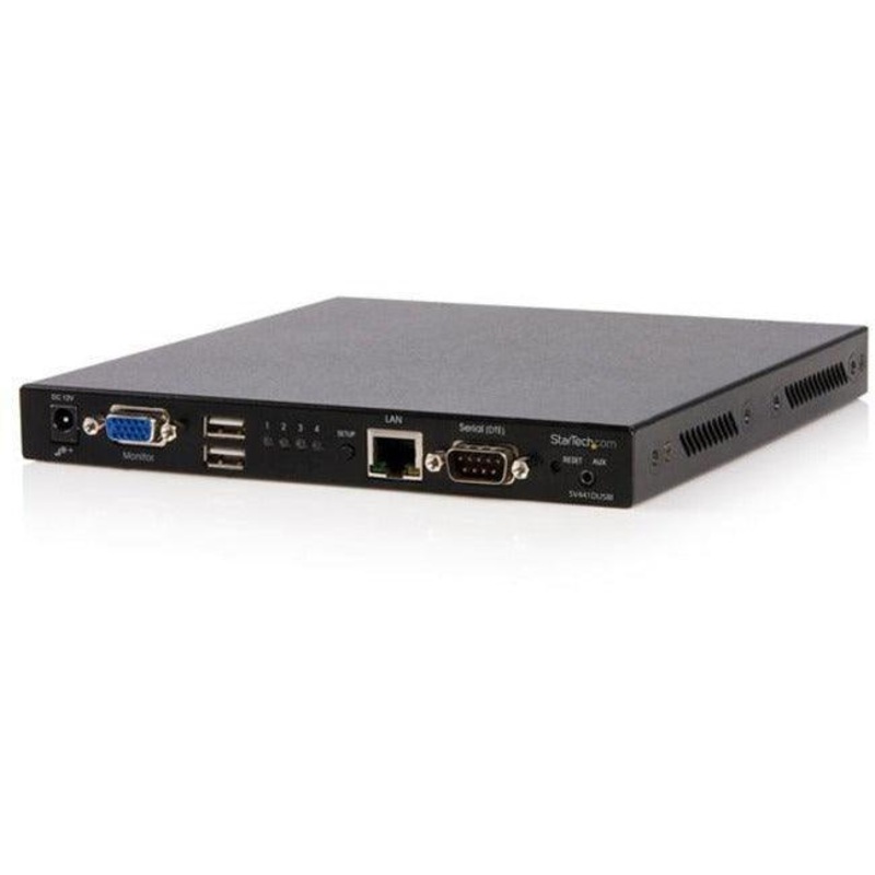 4 Port USB VGA KVM Switch Virtual Media