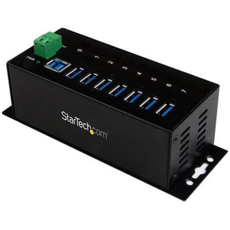 7 Port Industrial USB 3.0 Hub – Metal