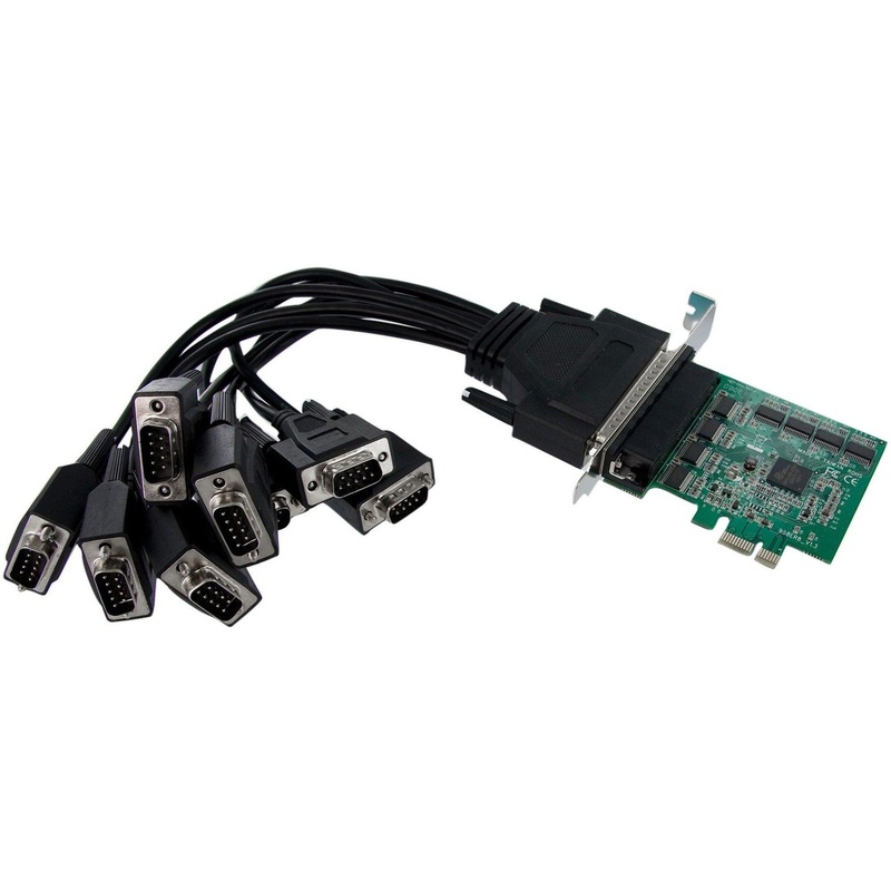 8 Port PCIe RS232 Serial Adapter Card