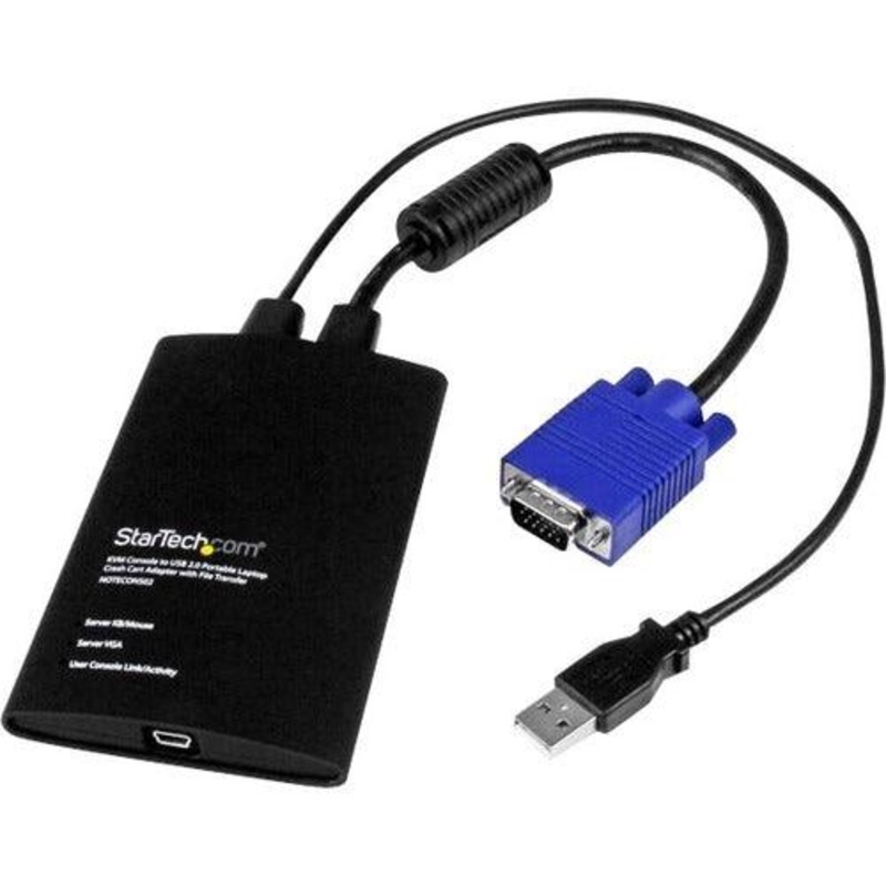 KVM Portable Crash Cart w/ File Transfer