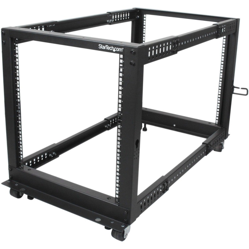 12U Adjustable Depth 4 Post Server Rack