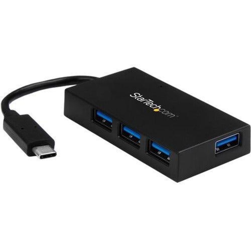 4 Port USB C Hub – C to A – Power Adapt