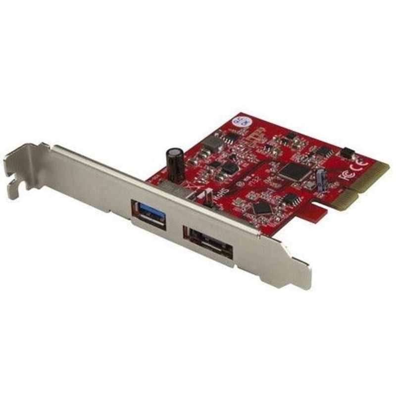 PCIe Card 2 Pt USB 3.1 (10Gbps) + eSATA