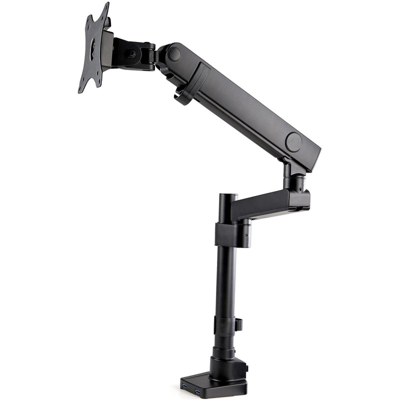 Single Monitor Arm with USB Ports