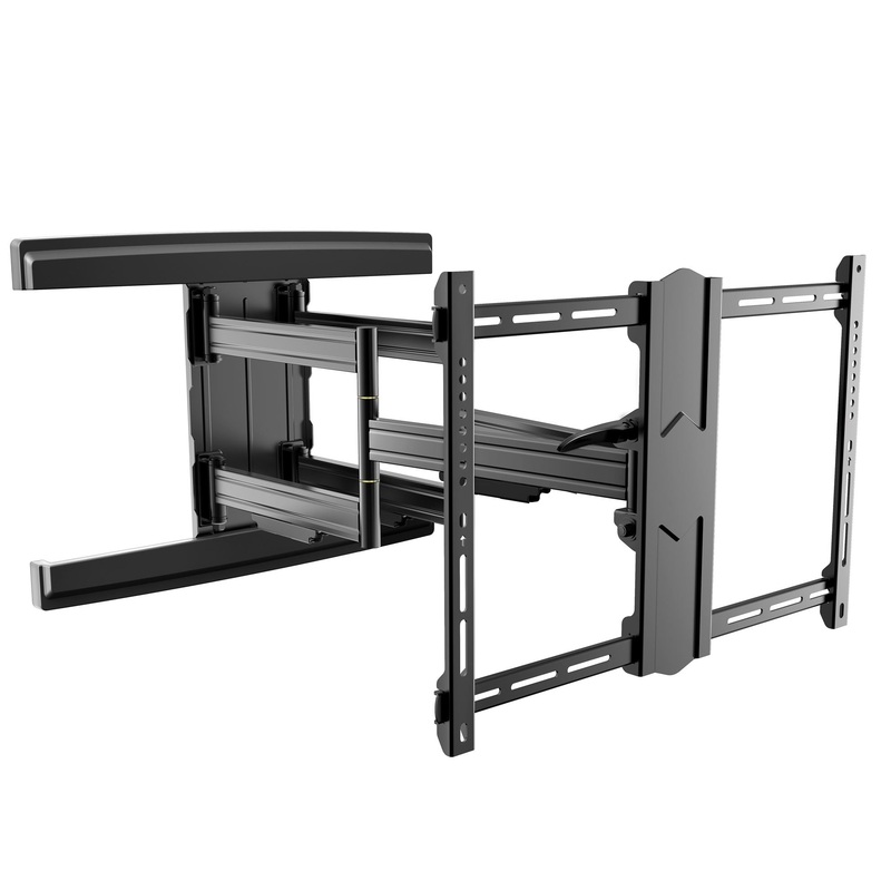 BRATECK 37”-80” Full-Motion wall Bracket. Max load: 70kg. VESA support up to: 600×400. Max arm extension – 800mm.
