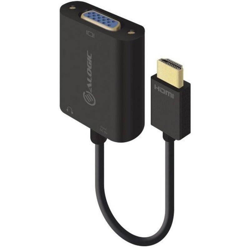 15CM HDMI TO VGA ADAPTER WITH 3.5MM MTOF