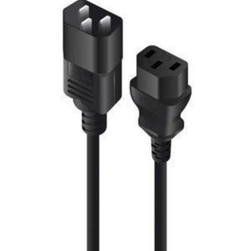 1M IEC C13 TO C14 PWR EXT CORD MTOF BLK