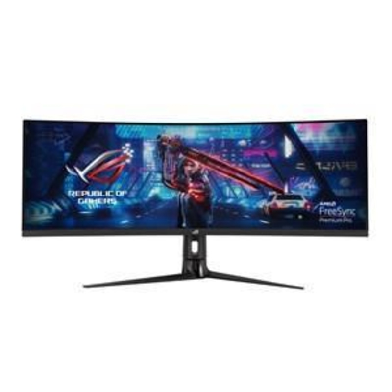 ASUS ROG STRIX XG43VQ 43″ CURVED 3840X1200 32:10 1MS 120HZ VA DP HDMI SWIVEL HGT ADJ HDR 400 DCI-P3 FREE SYNCE GAMING NONITOR 3YRS WTY