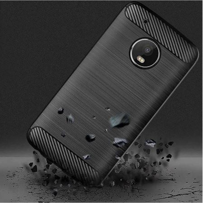 Moto G5 Plus Case Slim Fit Soft Black