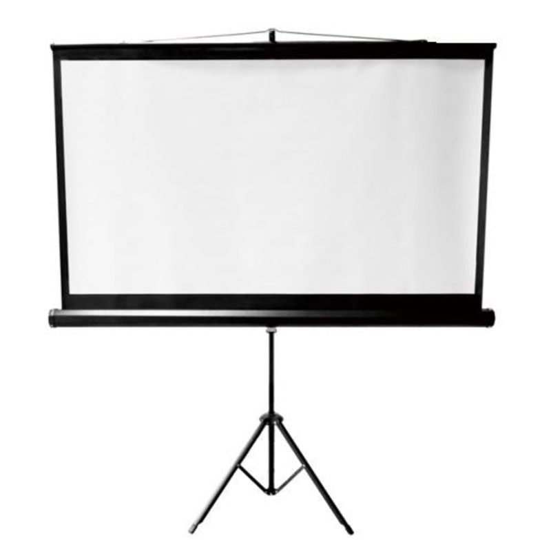 BRATECK 100” Projector Screen with Tripod. 4:3  Aspect Ratio. 2m x 1.5m (WxH).