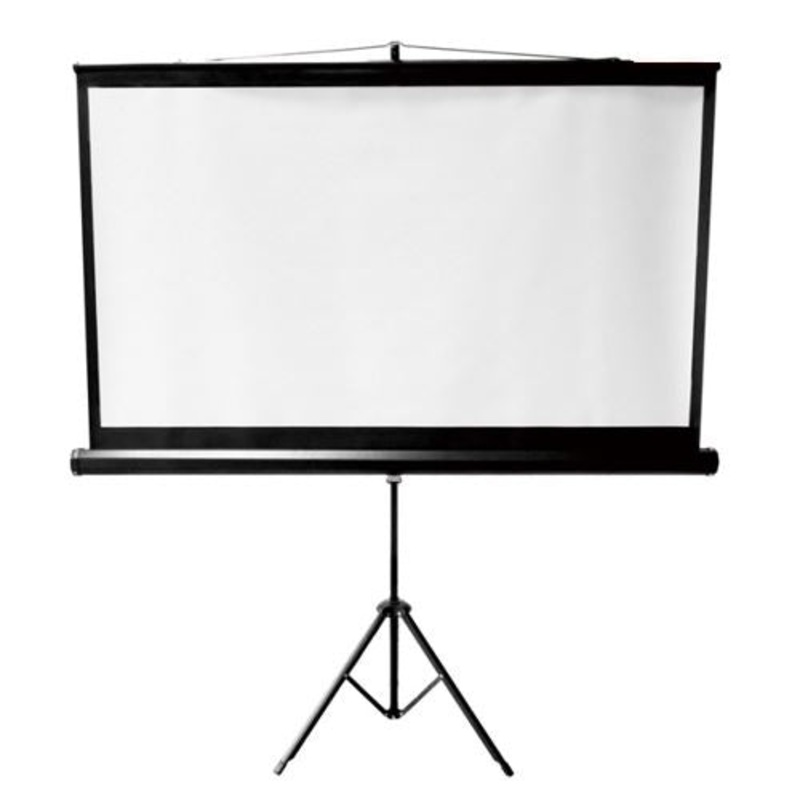 BRATECK 112” Projector Screen, with Tripod. 1:1 Aspect ratio. 2m x 2m (WxH).