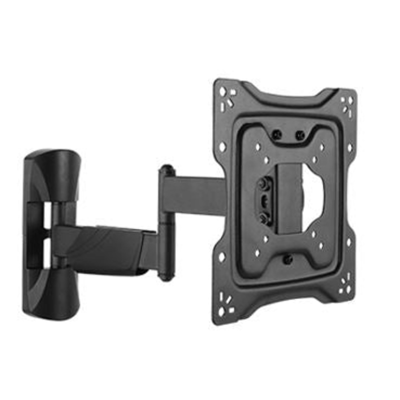 BRATECK 23″-42″ Full Motion TV Wall Bracket. Tilt and Swivel. Supports VESA 75×75,100×100,200×100,200×200. Max Load 35Kgs. Max Arm Extension – 400mm. Hidden Cable Managment. Colour: Black