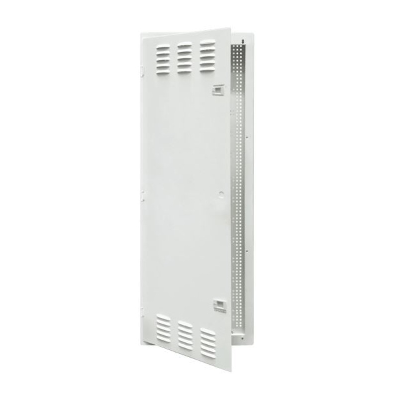 DYNAMIX 42” FTTH Network Enclosure Recessed Wall Mount with Vented Lid Cable & Dual GPO Knock outs. Installs: 400mm Centre Stud. Cut out OD: 355 x 1067 x 90mm. Incl. Installation Accessories, Earth Kit