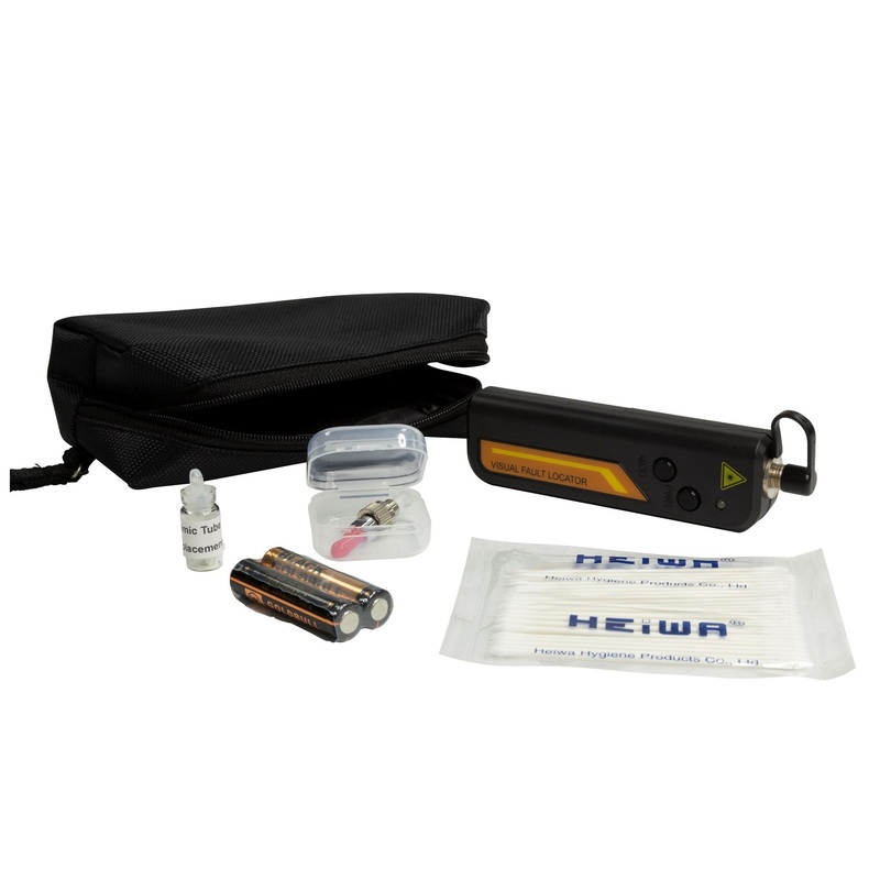 DYNAMIX Mini Visual Fault Locater (VFL) 650mm Visible Red Laser Source. 2.5mm Universal Connector Interface High Power (1mW). Includes 1.25m LC connecter Adapter