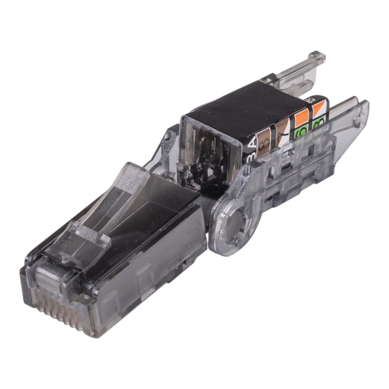 DYNAMIX RJ45 UTP Cat6A Tooless Flexible Plug, Works with both solid and stranded conductors 22~26AWG